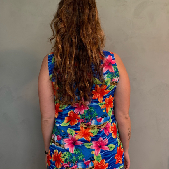Vintage Avanti Rayon Hawaiian Sleeveless Shirt - Picture 8 of 8